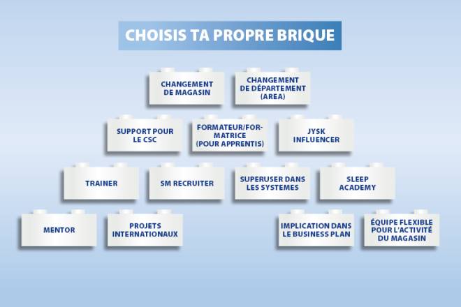 Image that shows you an overview of which bricks you can choose